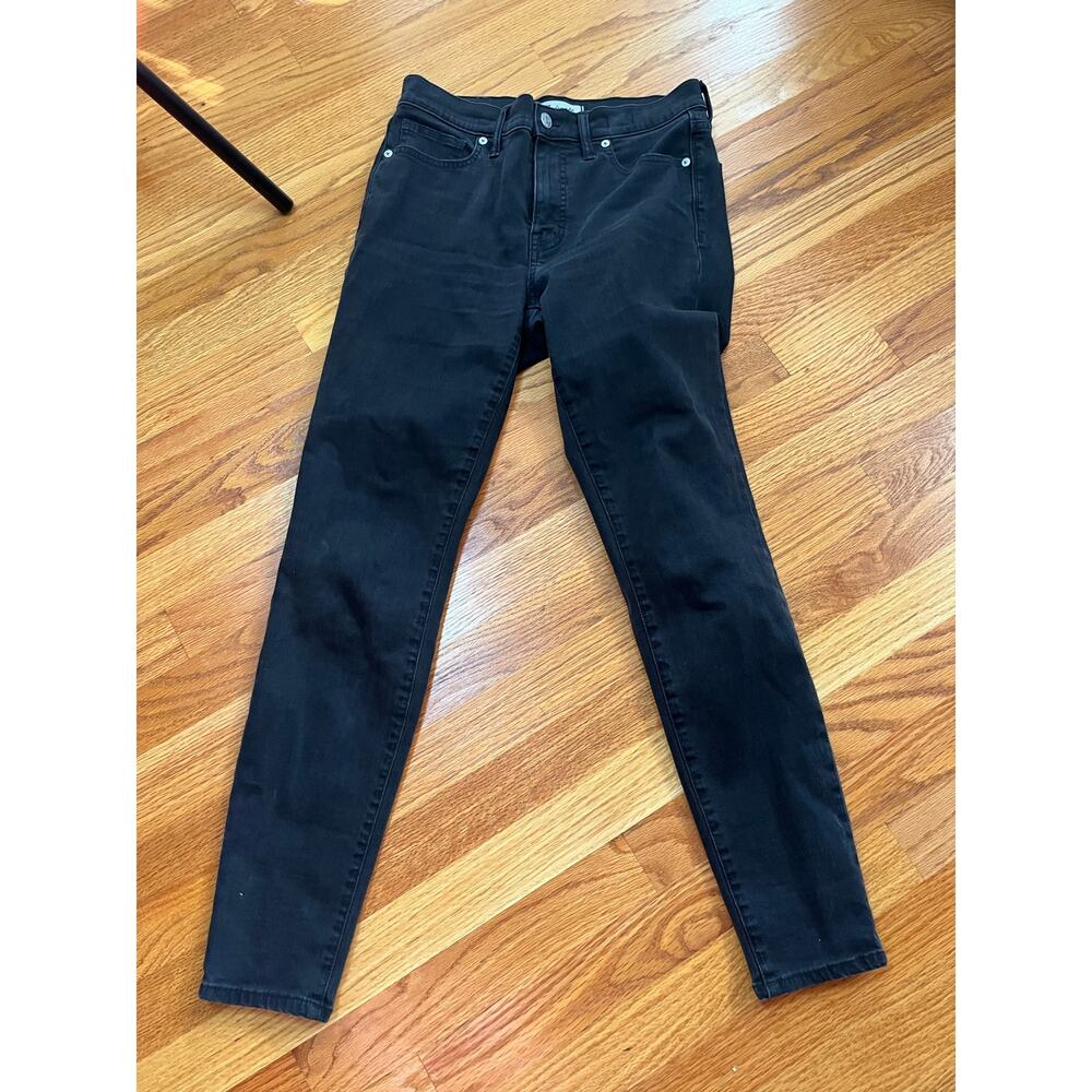 Madewell 9" High Rise Skinny black jeans size 28 Excellent Mint classic
